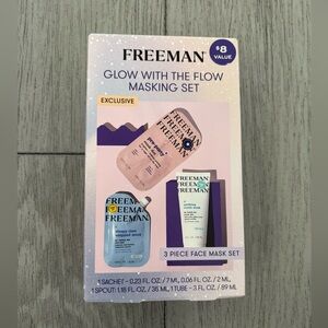 Facial mask 3 piece set - Freeman Glow with the Flow.  NIB!